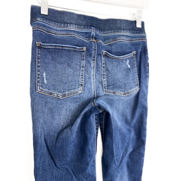 Spanx High Rise Tummy‎ Control Released Hem Distressed Denim Jeans - Size S - Picture 8 of 10